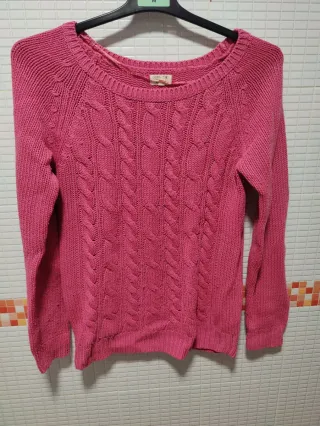 Jersey Green Coast trenzado rosa talla M