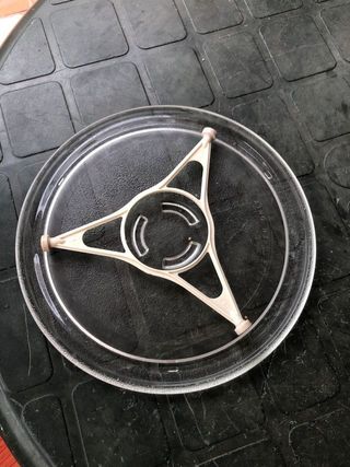 Plato microondas 28cm con soporte