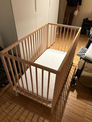 Cuna IKEA SNIGLAR madera natural
