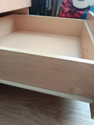 Mesilla 2 cajones con ruedas