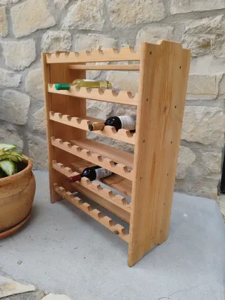 Botellero de madera para vinos