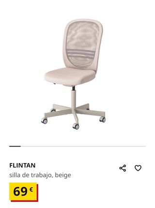 Silla de oficina giratoria FLINTAN