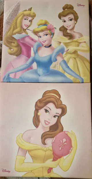 Cuadros de princesas Disney, decoración