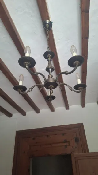 Lámpara de techo vintage metal