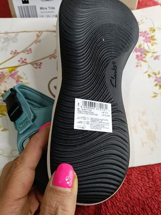 Sandalias Clarks Mira Tide Celeste Talla 41