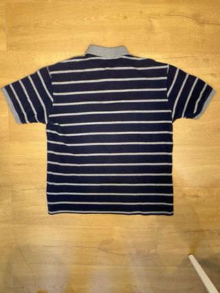 Polo Gant Rayas Azul/Gris Talla XL