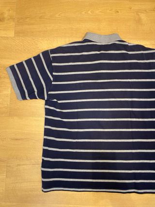 Polo Gant Rayas Azul/Gris Talla XL