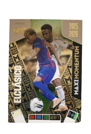 El Clásico MaxiMomentum Panini Adrenalyn 2025 2026