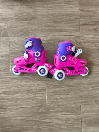 Patines Oxelo Talla 26-28 Rosa y Morado