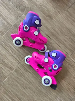 Patines Oxelo Talla 26-28 Rosa y Morado