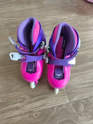 Patines Oxelo Talla 26-28 Rosa y Morado