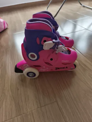Patines Oxelo Talla 26-28 Rosa y Morado
