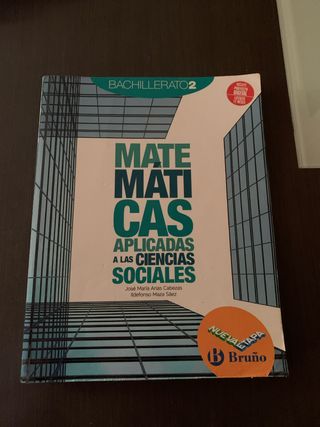 Matemáticas aplicadas a las Ciencias Sociales 2...