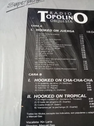 Radio Topolino Orquesta Superjuerga Vinilo