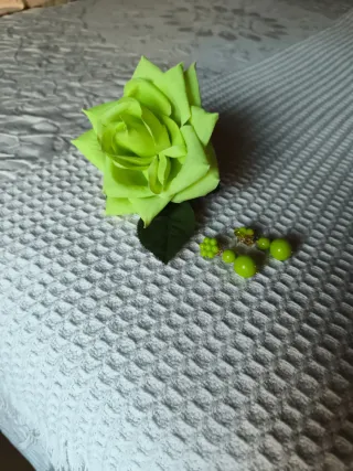 Vestido Flamenco Verde con 6 Godets