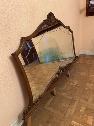 Espejo Vintage Madera Tallada