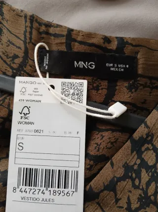 Vestido Mango estampado serpiente