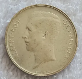 Belgio 1 Franco 1910 Argento FRANC