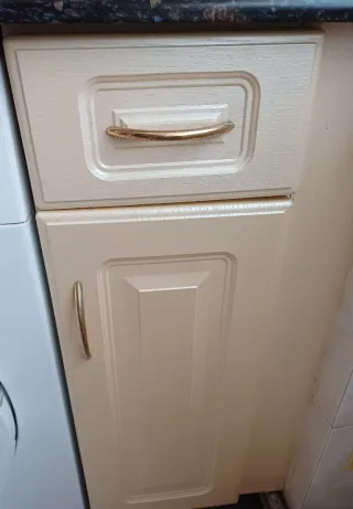 Muebles de cocina madera y cristal