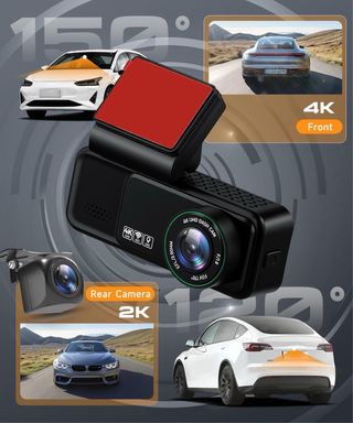 NUEVO! (70€) Dashcam Coche 4K 2K WiFi Dual Cam