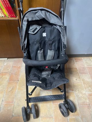 Carrito de bebé plegable gris