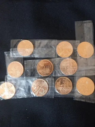 Colección Medallas Olímpicas JJ.OO. Baño Oro 22 qt