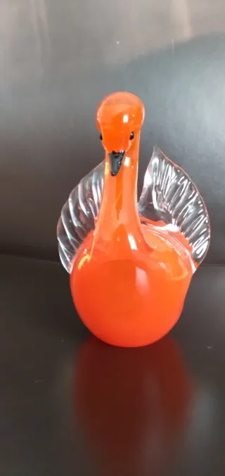 Cigno vetro di Murano Vetreria " La Murrina" firma