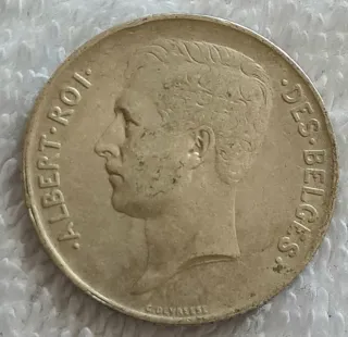 Belgio 1 Franco Argento 1911 FRANC