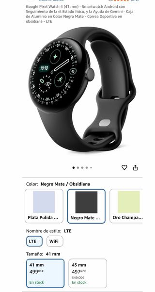 Google Pixel Watch 4 41mm LTE NUEVO