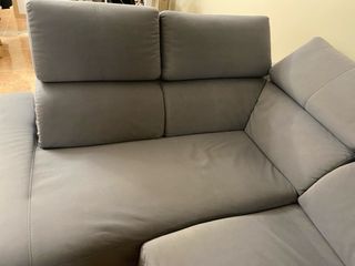 Sofá Chaiselongue Gris Antihuellas
