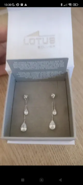 Pendientes Lotus Plata 925