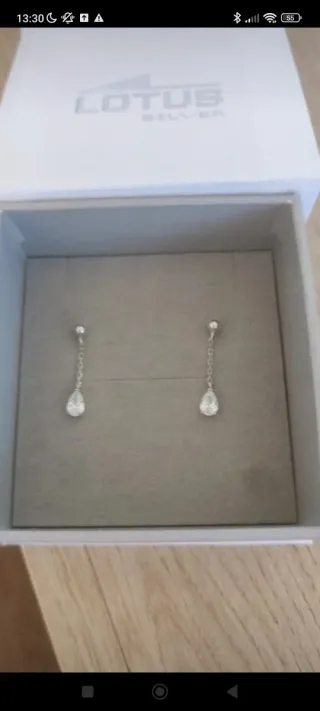 Pendientes Lotus Plata 925