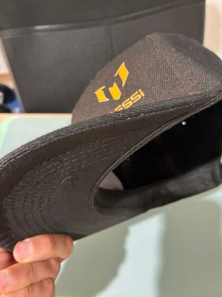 Gorra Snapback Logo Messi Negra