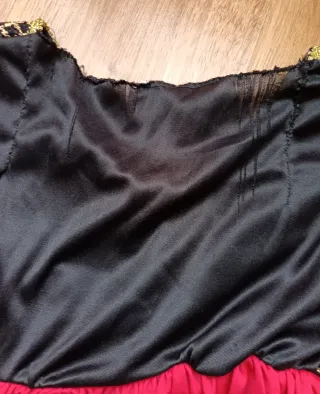 Disfraz Medieval Rosa y Dorado