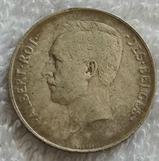 Belgio 1 Franco 1912 Argento FRANC