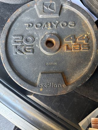 Dos Discos de Pesas 20 kg Domyos