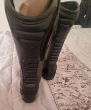 Botas de Moto Bela Mujer Negras y Rosas número 39