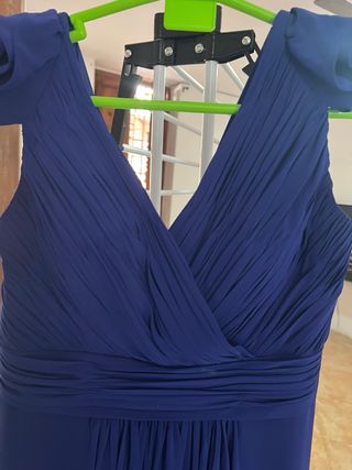 Vestido largo azul de fiesta