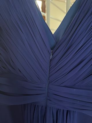 Vestido largo azul de fiesta