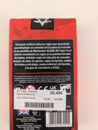 Datacards Exaction Squad Kill Team Hivestorm