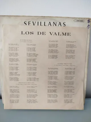 Vinilo Los de Valme Sevillanas