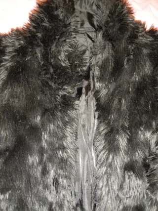 Chaleco pelo negro Talla S