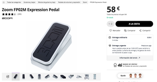 Pedal Expresión Zoom FP02M