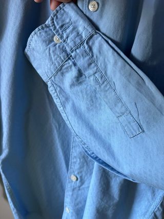 Camisa Springfield Cuello Mao Azul