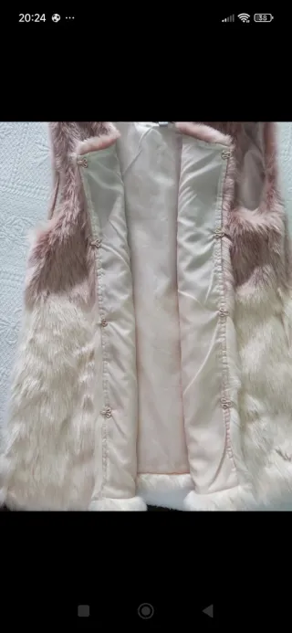 Chaleco de pelo niña