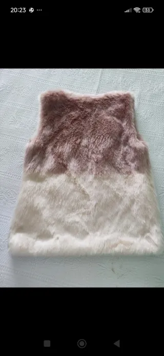 Chaleco de pelo niña