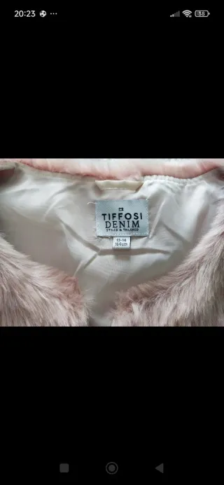 Chaleco de pelo niña