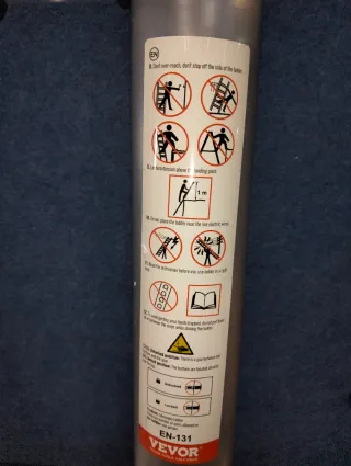 Escalera telescópica VEVOR aluminio 5m 170kg