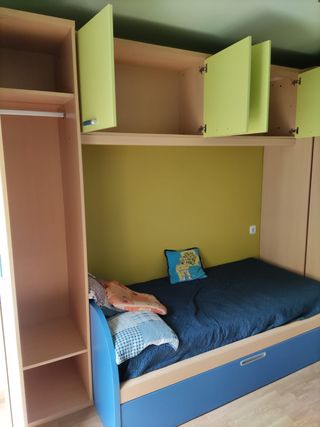 Set de muebles habitación con camas