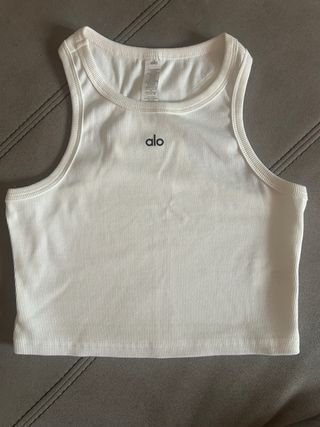 Alo Yoga Top Blanco Mujer